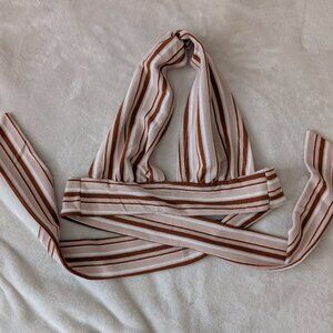 3/$30 Retro style tie back halter top